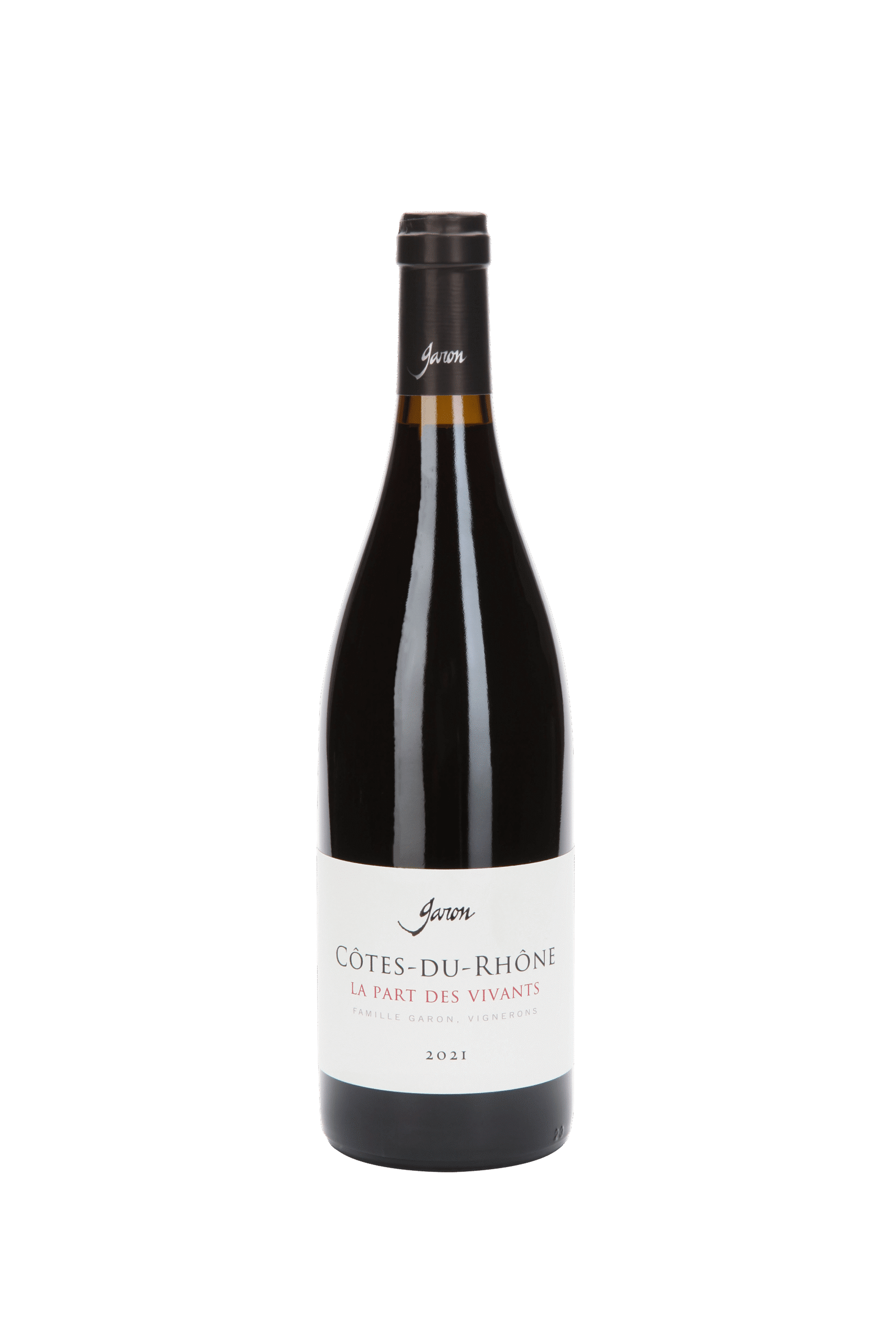 Côtes du Rhône La parts des vivants Domaine Garon